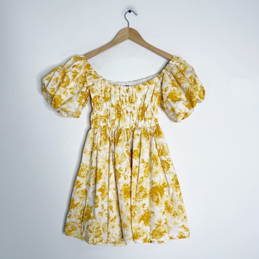 Abercrombie & Fitch Dress Off-The-Shoulder Floral Mini Dress Size Small - Picture 2 of 7